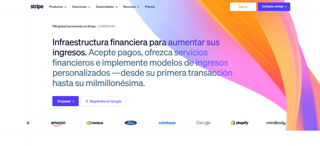 Mejores pasarelas de pago en Latinoamérica: Stripe